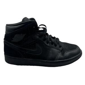 Air Jordan 1 Mid Triple Black (554724-050) Men’s 11